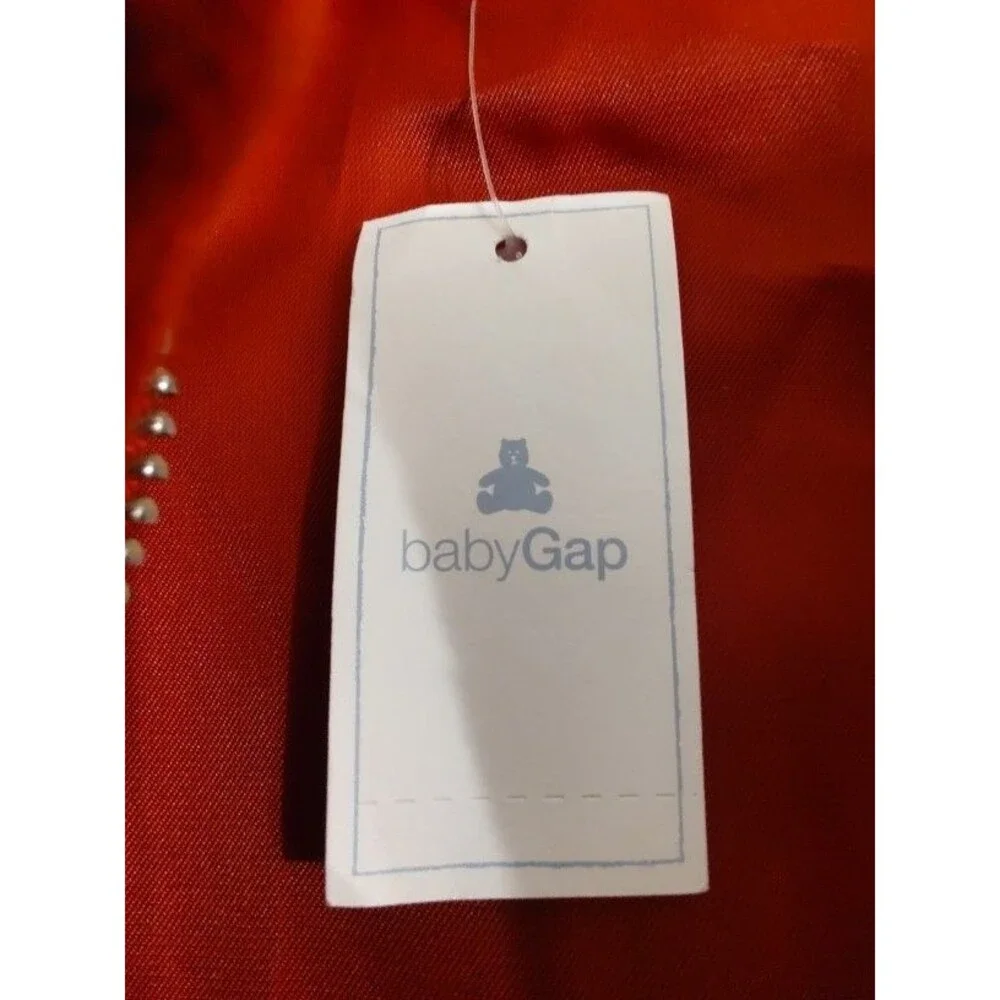 NWT Baby Gap Girls Red Wool Blend Hooded Coat Toggle Buttons Toddler Size 5T